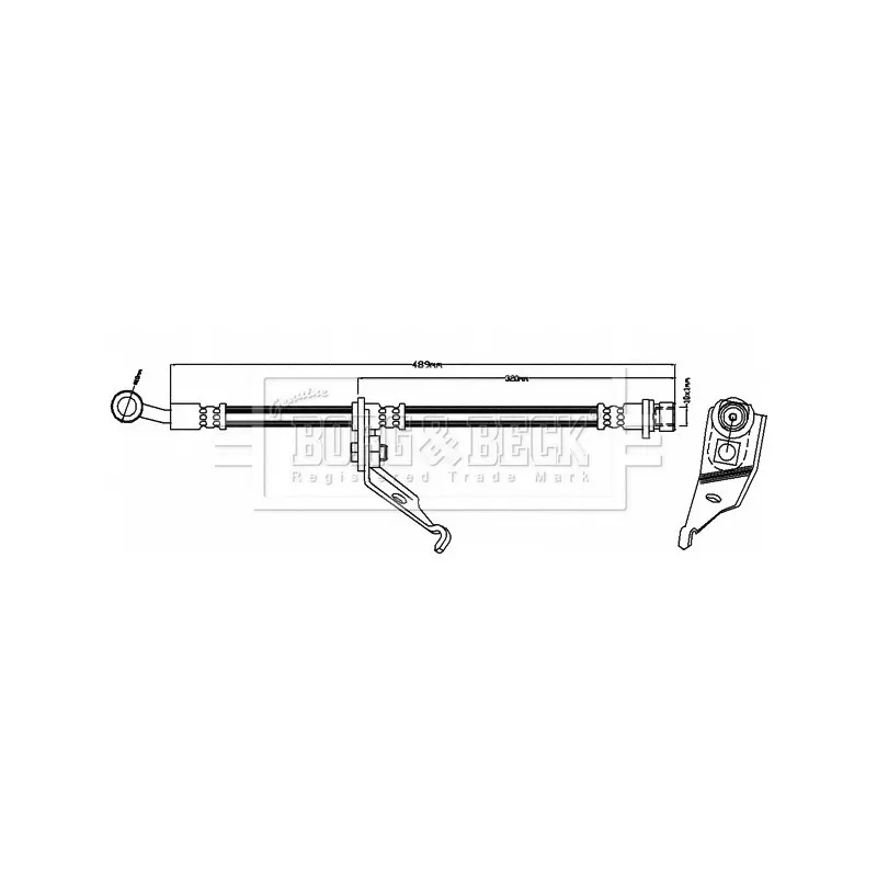 Flexible de frein BORG & BECK BBH8280
