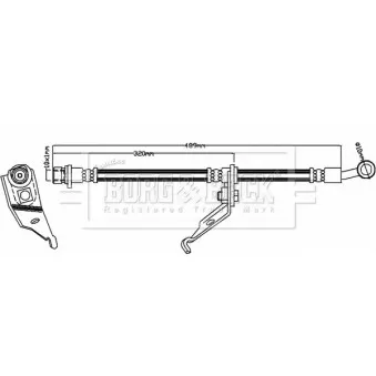 Flexible de frein BORG & BECK BBH8281