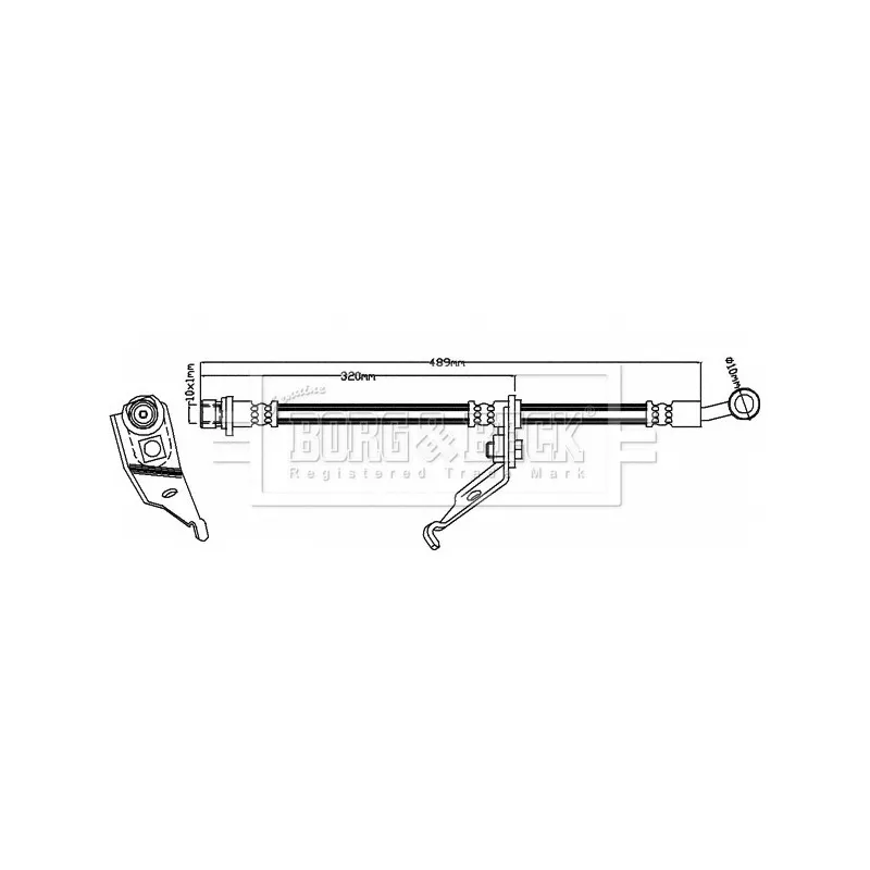 Flexible de frein BORG & BECK BBH8281