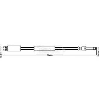 Flexible de frein BORG & BECK BBH8283