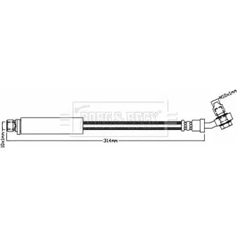 Flexible de frein BORG & BECK BBH8285
