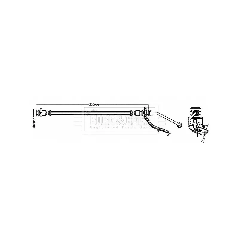 Flexible de frein BORG & BECK BBH8286