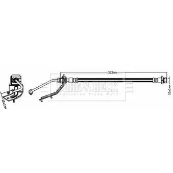 Flexible de frein BORG & BECK BBH8287