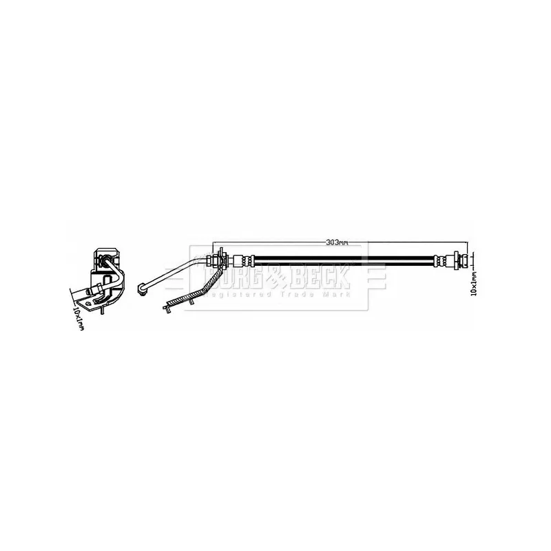 Flexible de frein BORG & BECK BBH8287