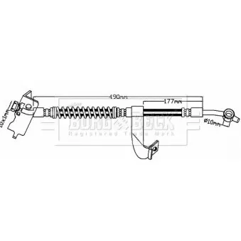 Flexible de frein BORG & BECK BBH8288