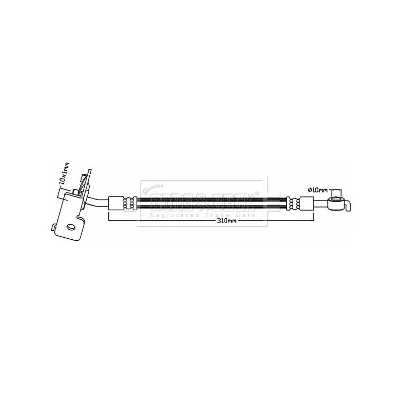 Flexible de frein BORG & BECK BBH8289