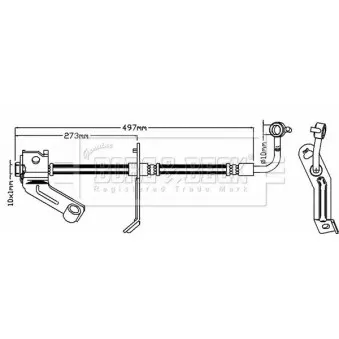 Flexible de frein BORG & BECK BBH8292