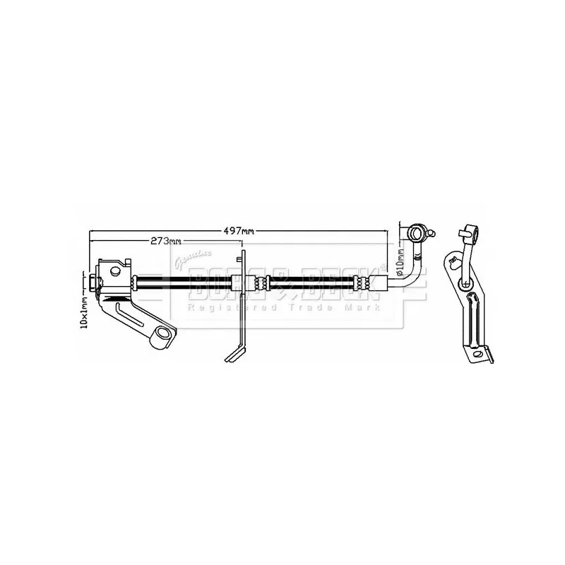 Flexible de frein BORG & BECK BBH8292