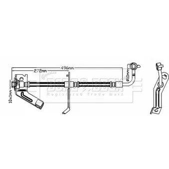 Flexible de frein BORG & BECK BBH8293