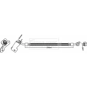 Flexible de frein BORG & BECK BBH8295