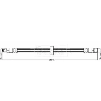 Flexible de frein BORG & BECK BBH8299