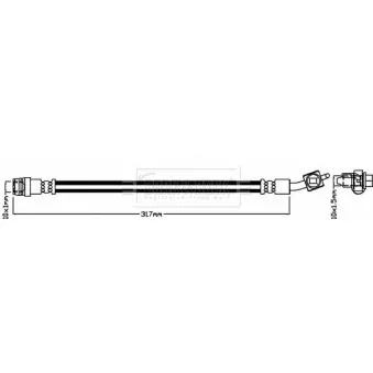 Flexible de frein BORG & BECK BBH8300