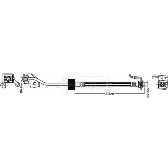 Flexible de frein BORG & BECK BBH8302