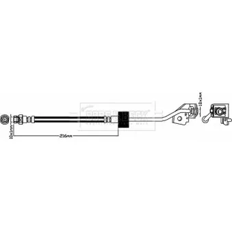 Flexible de frein BORG & BECK BBH8303
