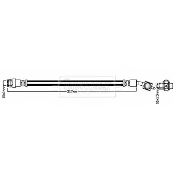 Flexible de frein BORG & BECK BBH8307