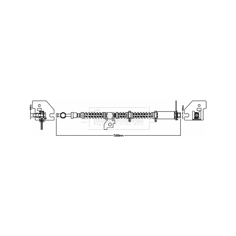 Flexible de frein BORG & BECK BBH8309