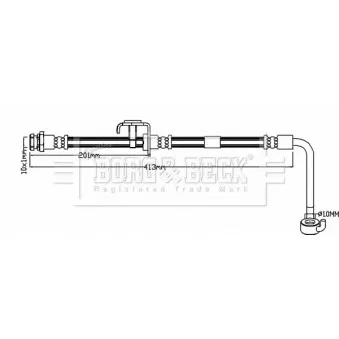 Flexible de frein BORG & BECK BBH8313