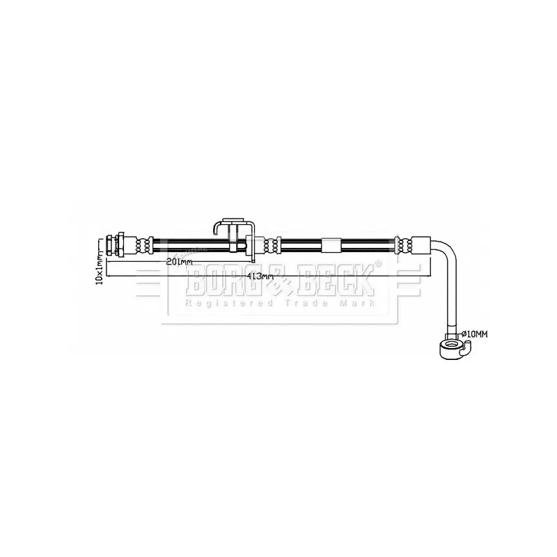 Flexible de frein BORG & BECK BBH8313