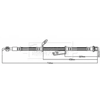 Flexible de frein BORG & BECK BBH8315