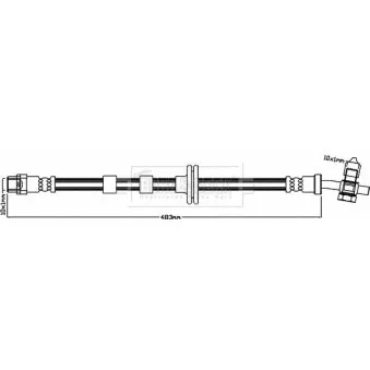Flexible de frein BORG & BECK BBH8317
