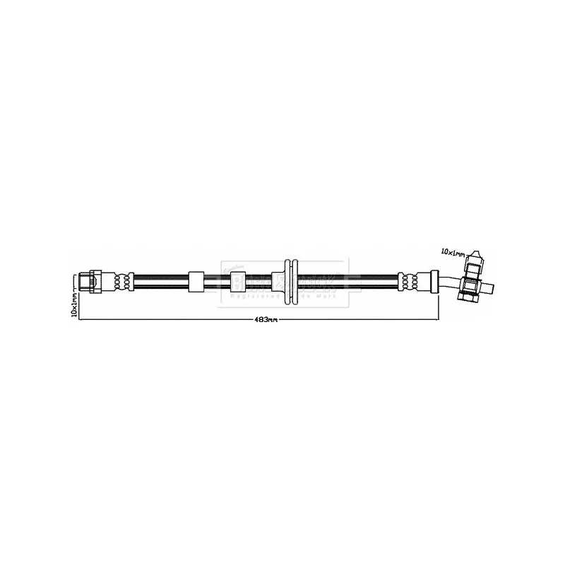 Flexible de frein BORG & BECK BBH8317