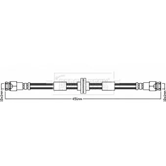 Flexible de frein BORG & BECK BBH8318