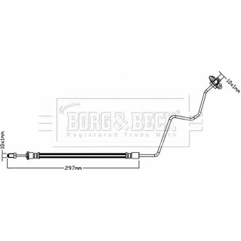 Flexible de frein BORG & BECK BBH8320
