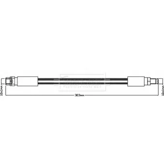 Flexible de frein BORG & BECK BBH8321
