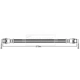 Flexible de frein BORG & BECK BBH8323