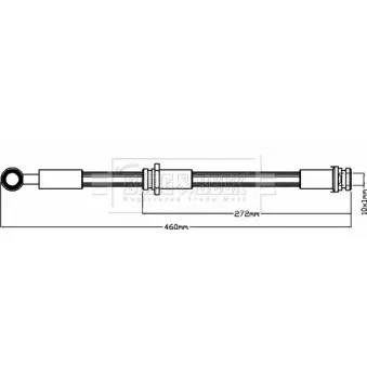 Flexible de frein BORG & BECK BBH8326
