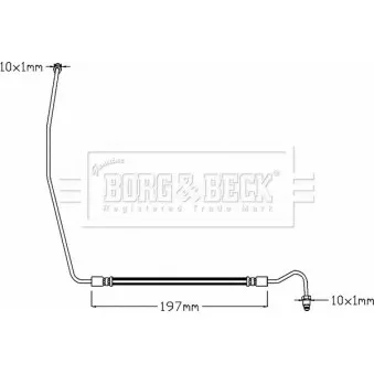 Flexible de frein BORG & BECK BBH8327