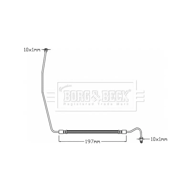 Flexible de frein BORG & BECK BBH8327