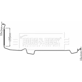 Flexible de frein BORG & BECK BBH8328