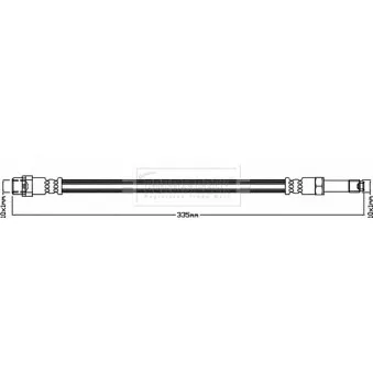 Flexible de frein BORG & BECK BBH8329