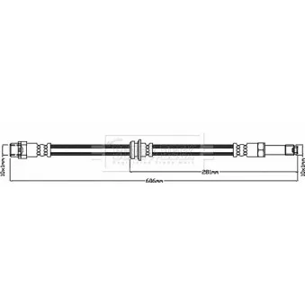 Flexible de frein BORG & BECK BBH8330
