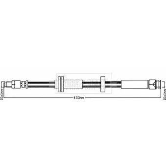 Flexible de frein BORG & BECK BBH8331