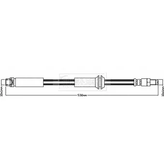 Flexible de frein BORG & BECK BBH8333