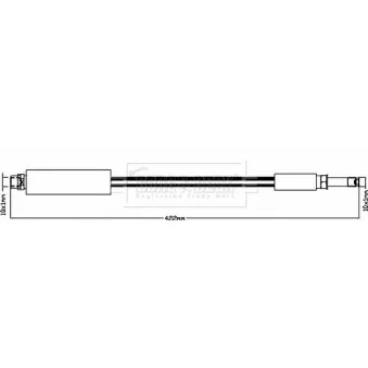 Flexible de frein BORG & BECK BBH8334