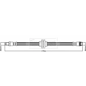 Flexible de frein BORG & BECK BBH8335