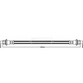 Flexible de frein BORG & BECK BBH8336