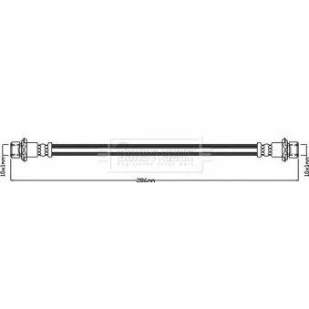 Flexible de frein BORG & BECK BBH8337