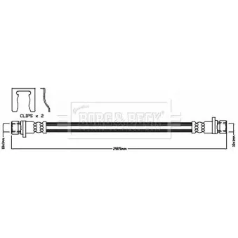 Flexible de frein BORG & BECK BBH8338
