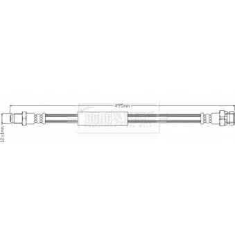 Flexible de frein BORG & BECK BBH8345