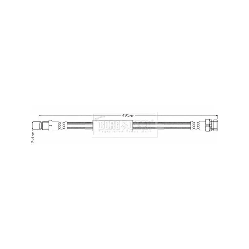 Flexible de frein BORG & BECK BBH8345