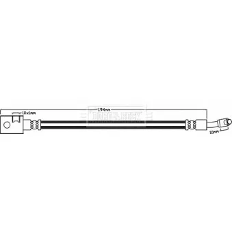 Flexible de frein BORG & BECK BBH8346