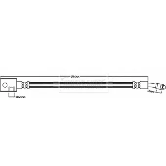 Flexible de frein BORG & BECK BBH8347