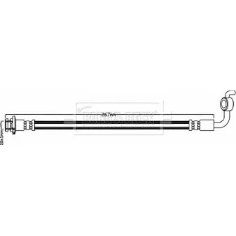 Flexible de frein BORG & BECK BBH8348