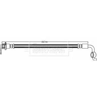 Flexible de frein BORG & BECK BBH8349