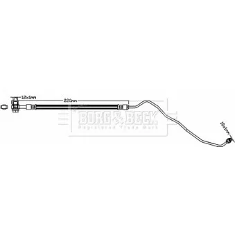 Flexible de frein BORG & BECK BBH8350