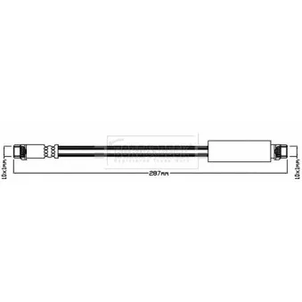 Flexible de frein BORG & BECK BBH8352